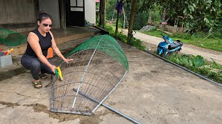 The fish seller saved up every penny and bought herself a boat to catch fish on the lake