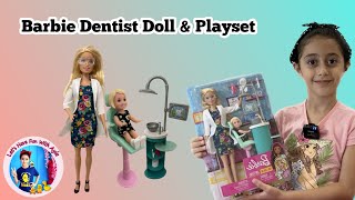 Barbie dentist doll and playset review !