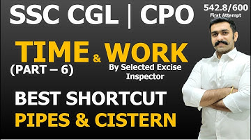 Time & Work | Pipe and Cisterns | Shortcut Best Short Tricks | Part 6 | MasterG Education | Nishant