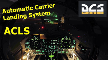 DCS: F/A-18C - ACLS Landing // Automatic Carrier Landing System