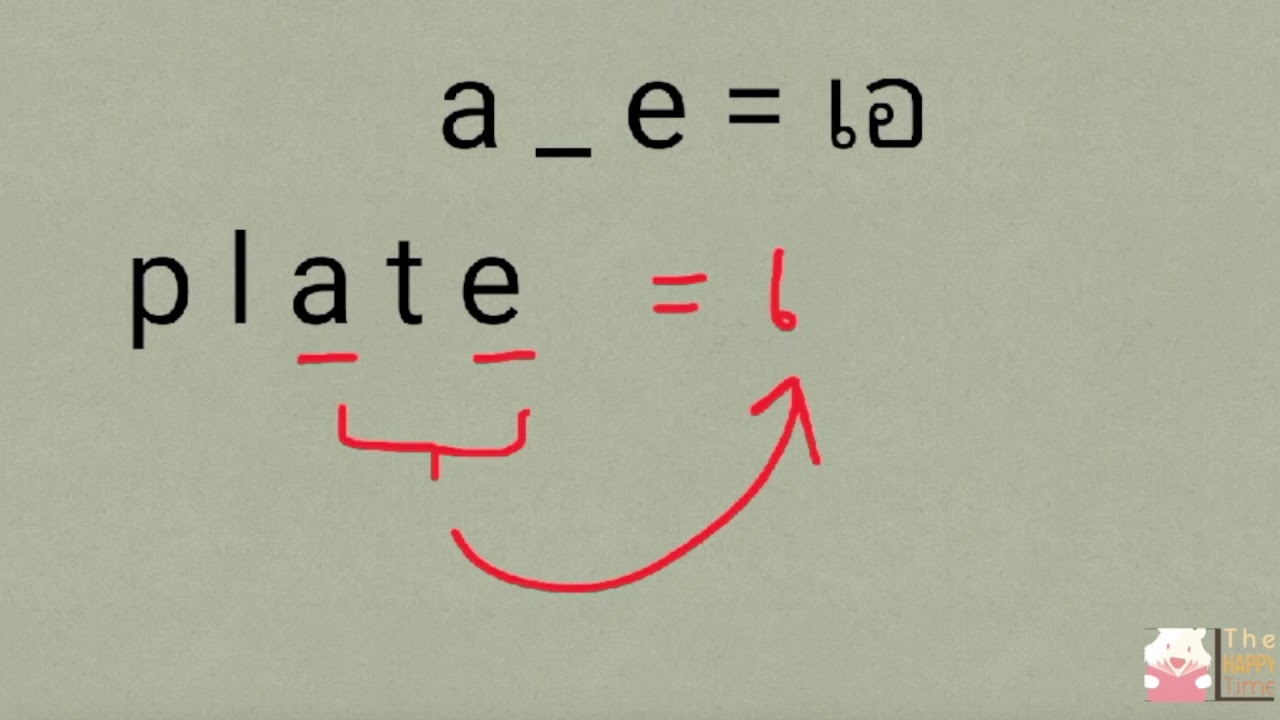 เทียบเสียงสระภาษาอังกฤษ กับภาษาไทย สระเสียงยาว a  ฝึกผสมคำสะกดภาษาอังกฤษง่ายๆ พร้อมตัวอย่าง