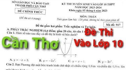 Cách giải đề minh họa toán lop 10 can tho năm 2024