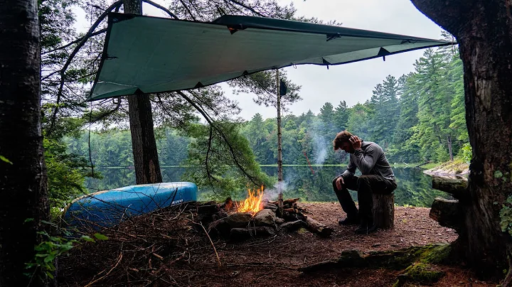 Solo Camping and Cooking in the Backcountry during...