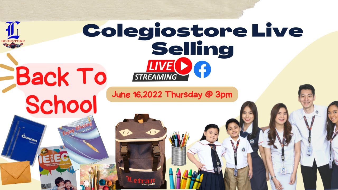 BACK TO SCHOOL LIVE SELLING!