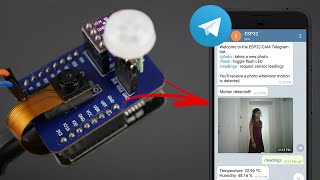 ESP32-CAM with Telegram: Take Photos, Control Outputs, Sensor Readings and Motion Notifications