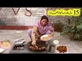 Village vip traditional food routine  punjabi woman preparing kebabs for her family  village sham