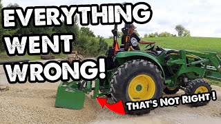 Moving Rocks with a John Deere 4044M! by Woodward Acres 3,343 views 10 months ago 13 minutes, 30 seconds
