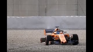 F1 2018 Barcelona Test Fernando Alonso Crash