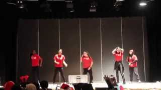 Holiday assembly performance: Dance Team!