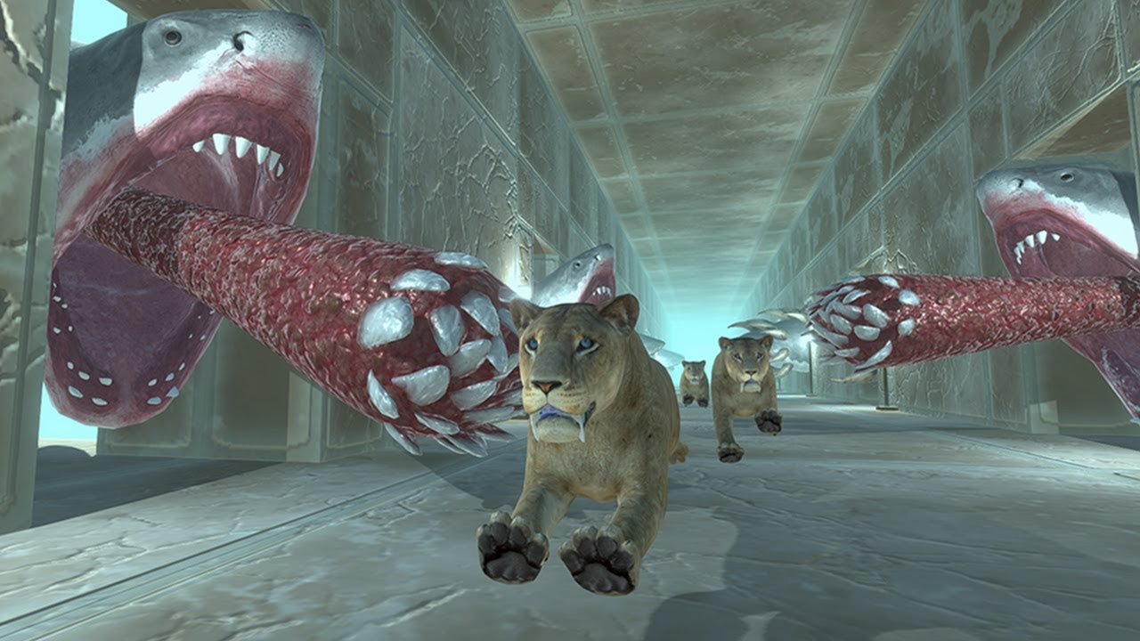 Undersea Nightmares | Escape from Mutant Sharks - Animal Revolt Battle Simulator