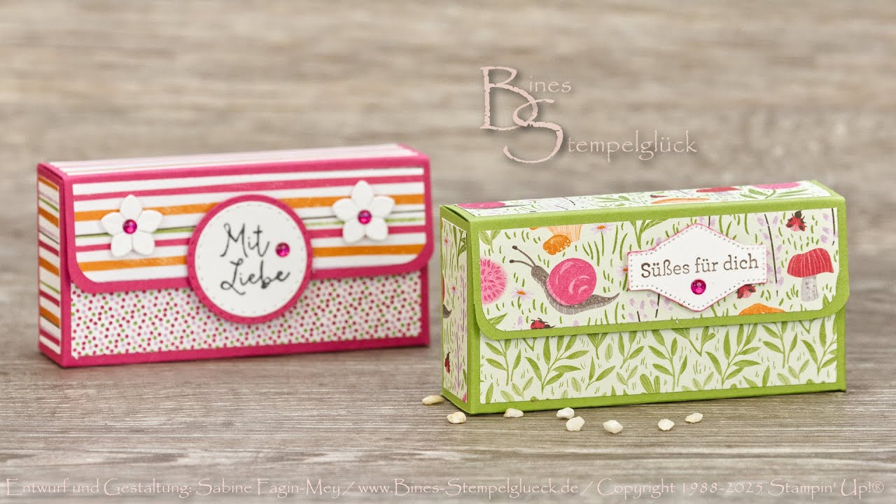 Supersüße Geschenkbox schnell gebastelt・Goodie / Mitbringsel ・Vielseitig verwendbare Box