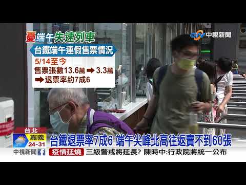 求你連假別返鄉!台南退票送200元 檢舉沒篩給1萬│中視新聞 20210606
