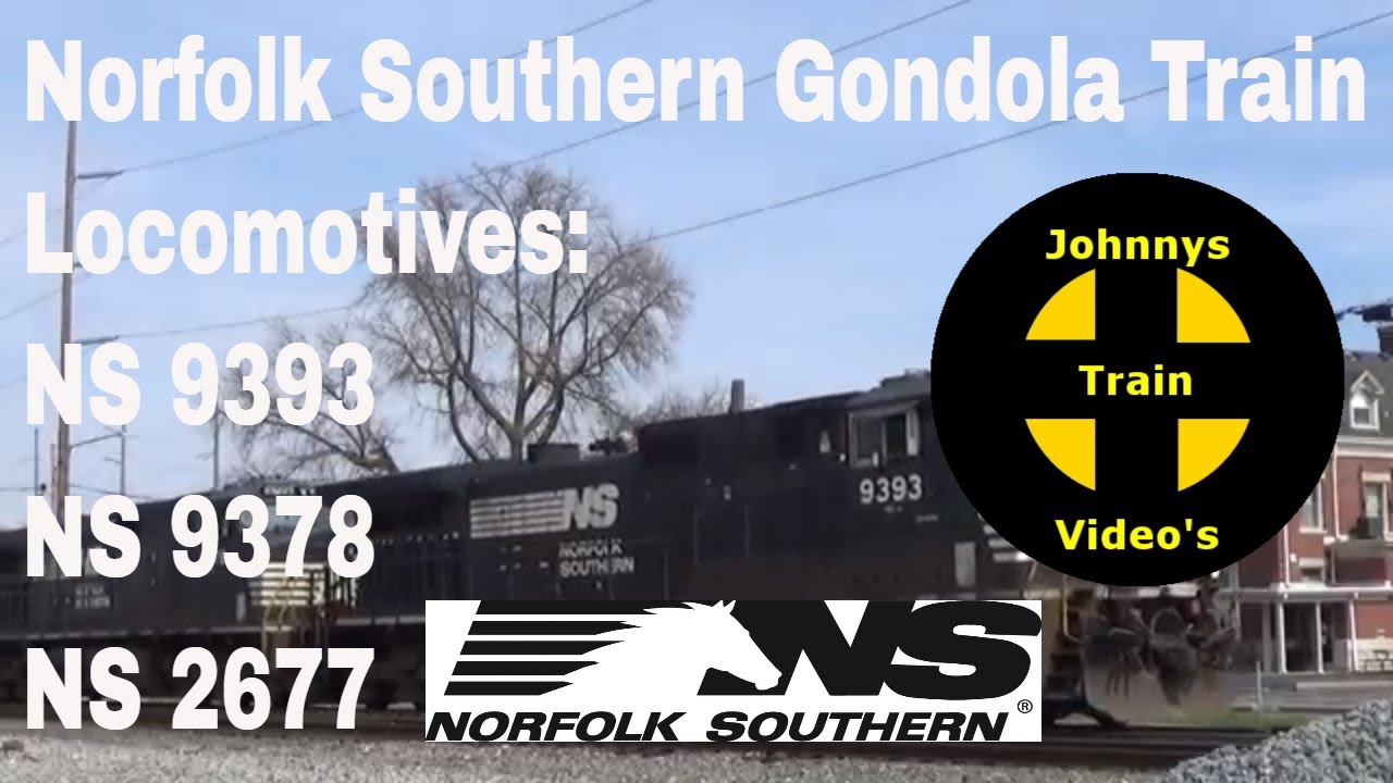 Norfolk Southern Gondola Train at Hamilton, Ohio. YouTube