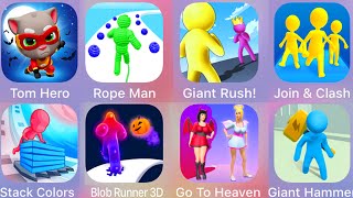 Stack Colors,Go To Heaven,Join & Clash,Giant Hammer,Blob Runner 3D,Giant Rush,Rope Man,Tom Hero Dash screenshot 2