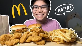 ASMR MUKBANG 🍔🍟CHICKEN NUGGETS & FRENCH FRIES & MCCHICKEN EATING SOUNDS (NO TALKING) | Nexoloft ASMR