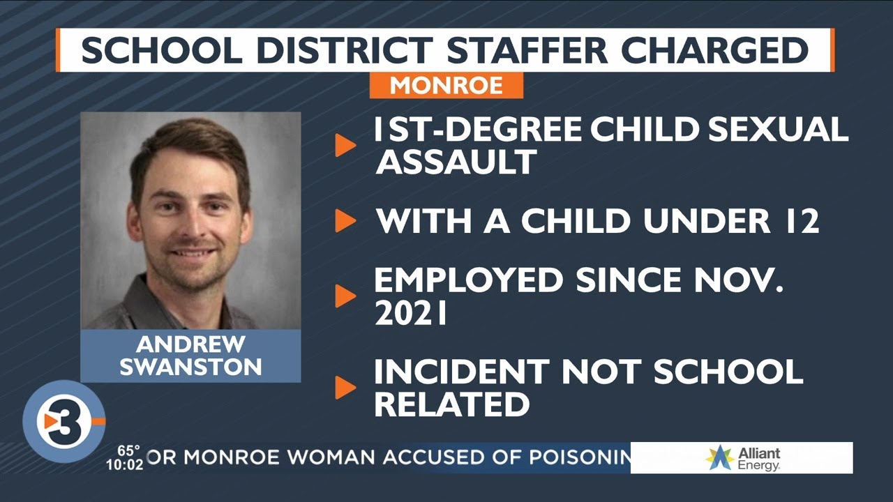Monroe school district staffer charged with child sexual assault - YouTube