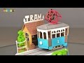 Miniature Paper Craft - Tram stop　みにちゅあーとmini　トラムとのりば作り