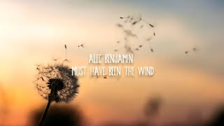 Alec Benjamin - Must Have Been The Wind (Lyrics)