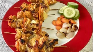 Chicken shaslik (with & without oven) | চিকেন সাসলিক