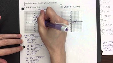 Classifying Triangles on the Coordinate Plane Part 2 of 2
