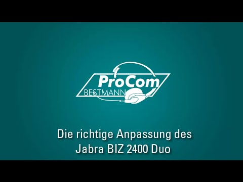 ProCom-Bestmann erklärt : Jabra BIZ 2400 Duo - optimale Einstellungen