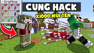 Minecraft Bedwars, Nhưng Sở Hữu Cung Hack 1000 Mũi Tên, Kiếm 7 Màu *KHANGG TROLL NOOB TEAM MINECRAFT