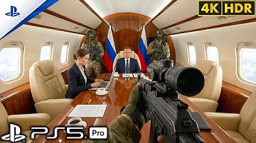 (PS5) Protecting the Russian President on the Plane | Ultra Realistic Gameplay 4K60FPS] Call of Duty