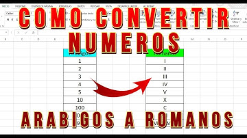 Como convertir numeros ARABIGOS a numeros ROMANOS en Excel