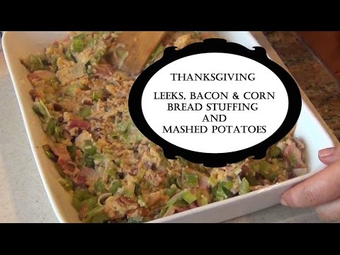 Thanksgiving cooking - Stuffing and Mashed Potaoes - YouTube