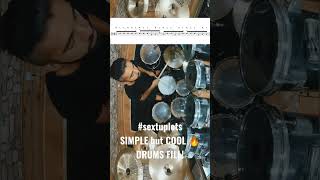 🔥 SIMPLE but COOL! 😁 Improve your drumming! #shortoftheday #cool #simple  #improve #drumming #fill