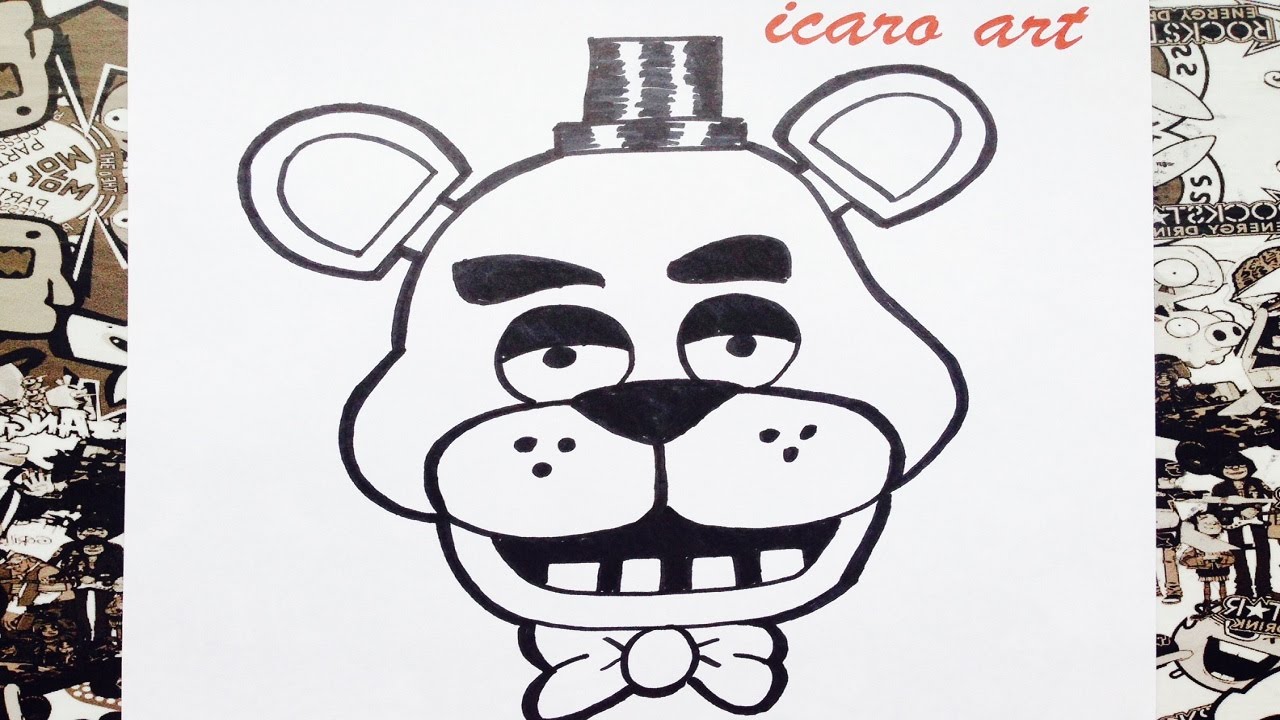 Como dibujar a freddy paso a paso | how to draw freddy step by step -  thptnganamst.edu.vn