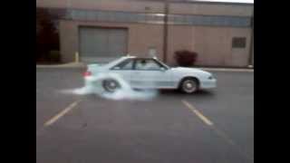 Foxbody burnout with welded Diff