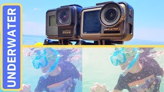 GoPro Hero 7 Black vs DJI Osmo Action Underwater: Sea and Pool Performance Comparison