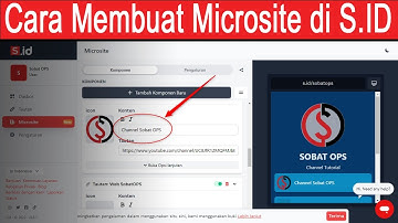 Microsite Tutorial - Cara Membuat Microsite di Situs S.id Gratis