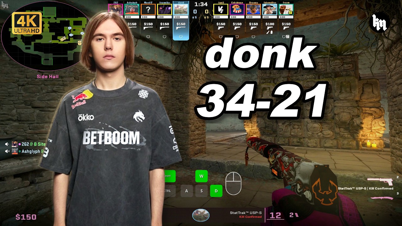 🔥donk (34-21) vs frozen | avg 3.4K ELO | Ancient POV | Aug 30, 2026