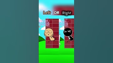 Sprunki Wall meme Left or right tunner black #sprunki #animation #funny #shorts