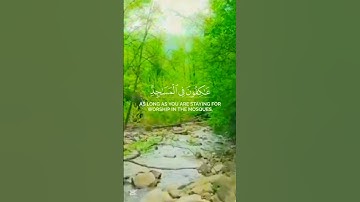 قرآن الكريم سورة البقرة الآية 187The Holy Quran, Surah Al-Baqarah, Verse 187#قران_كريم #انقذوا_غزة