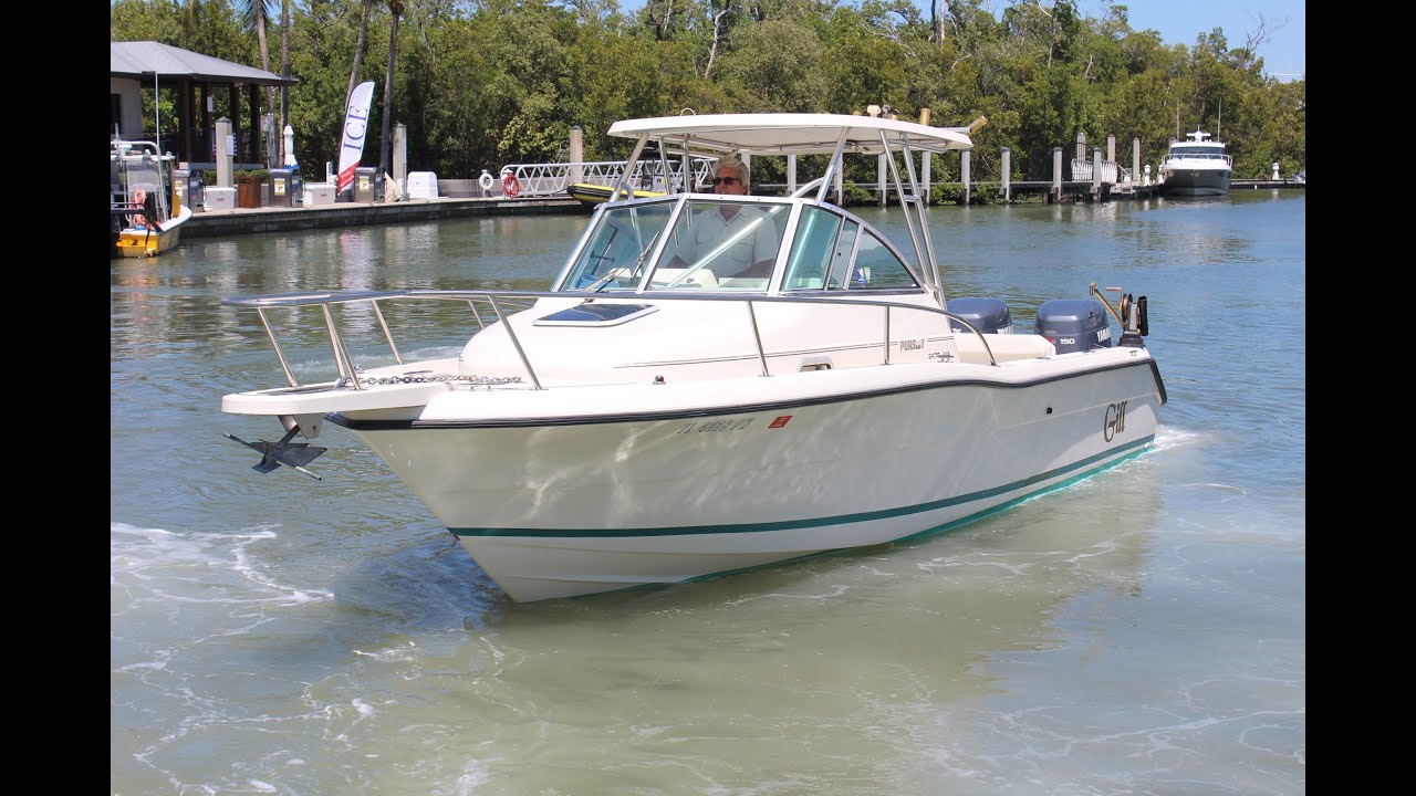 SOLDPursuit 2470 Walk-thru and sea trial (sorry no sound