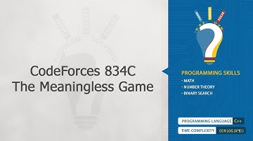 CodeForces 834C - The Meaningless Game