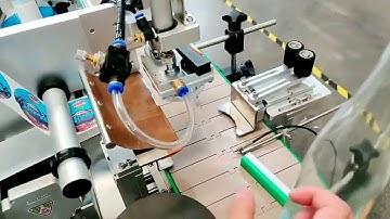Tutorial demo How to adjust the labeling machine for different bottles labeller