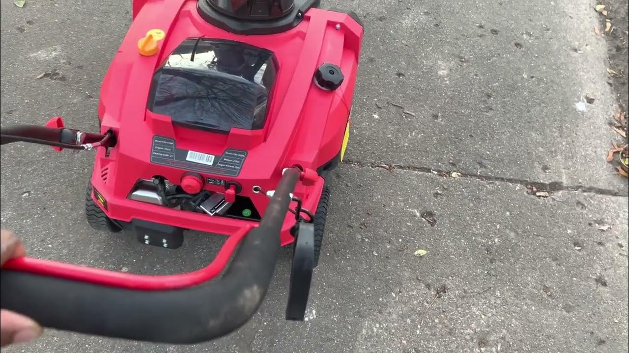 Brand new power smart 212cc snow blower running YouTube