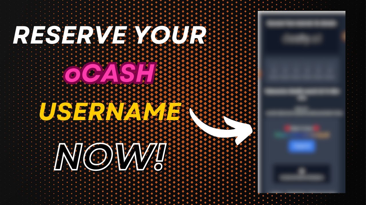 OVERLINE NETWORK O CASH USERNAME CLAIM PROCEDURE 