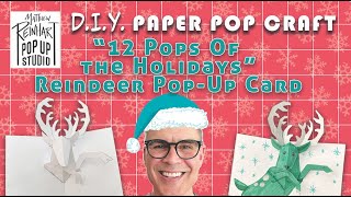 DIY Paper Pop Craft: Reindeer Pop-Up Card