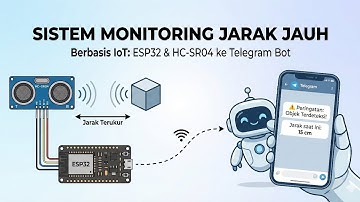 Sistem Monitoring Jarak Menggunakan ESP32 & Sensor Ultrasonik (HC-SR04) ke Bot Telegram