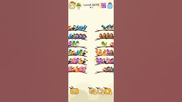 Bird sort puzzle game level 2678 #games #gameplay #birdsort #puzzle