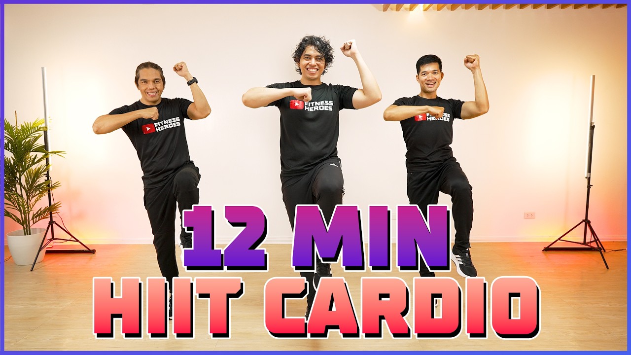 12 HIIT CARDIO WORKOUT | Fat Burning Workout | Easy To Follow Home ...