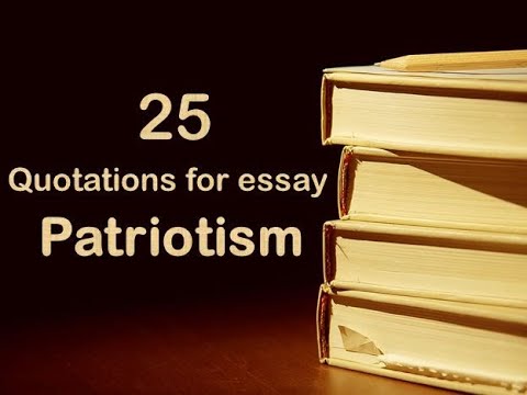 quotation on essay patriotism
