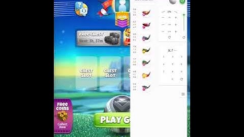 Notebook for Golf Clash Demonstration Wind Assist Using the power slider iPad
