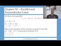 Year 12 Maths Chapter 5E: Parallel Lines