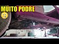 Remendos Assoalho Banco Traseiro e Caixa de AR Reforma Passat Antigo 81 VW Quadrados 04